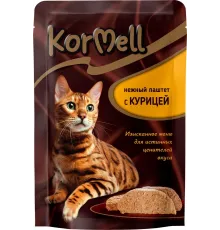 KorMell adult cat pate with chicken 75 g  (Yetkin pişiklər üçün toyuq əti ilə paştet)