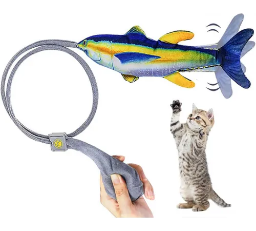 Mio Interactive fish shaped cat toy (k-522-5-70)