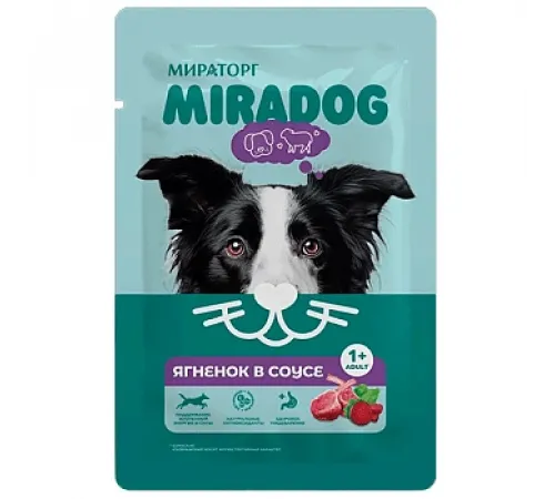 Miradog adult dog lamb in gravy 75 g