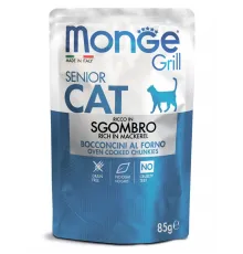 Monge senior cat rich in mackrel 85g (Ekvador skumbriyası)