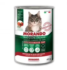 Morando Tradizioni adult cat can beef 405 g (mal əti)