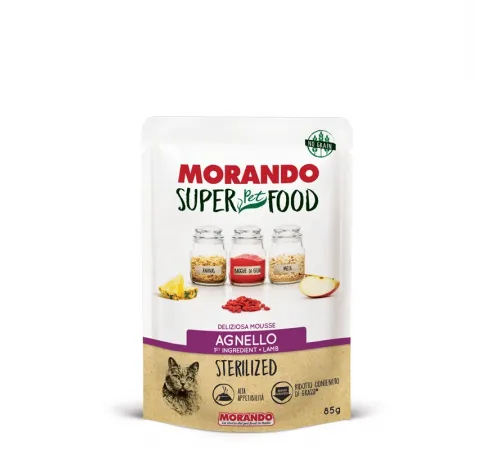 Morando adult sterilized cat mousse with lamb 85 g (Ягненок, для стерилизованных)