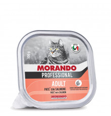 Morando adult cat salmon in loaf 100 g (paştetdə qızılbalıq əti)