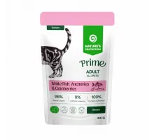 Natures Protection Prime urinary adult cats white fish, anchovies and cranberries 85 g (Ağ balıq, sardina və zoğal)