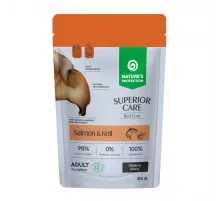 Natures Protection Superior Care adult dog red coat all breed with salmon and krill fillets in gravy 85 g (Лосось и криль для взрослых собак)