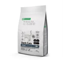 Natures Protection adult black cat dry herring (siyənək balığı)