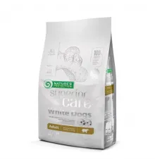Natures Protection adult dog small breed white dog dry lamb (quzu əti)