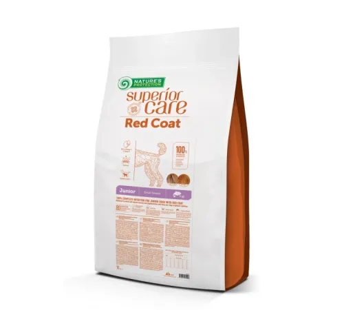 Nature's Protection junior small breed red coat dry salmon and krill