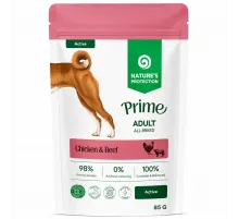 Natures Protection Prime adult dog with chicken and beef 85 g (Yetkin itlər üçün toyuq və mal əti)