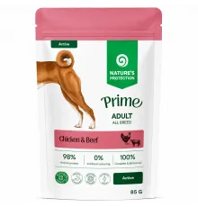 Natures Protection Prime adult dog with chicken and beef 85 g 