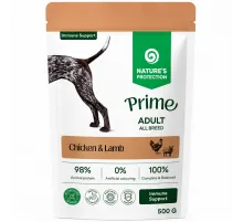 Natures Protection Prime adult dog with chicken and lamb 500 g (Yetkin itlər üçün toyuq və quzu əti)