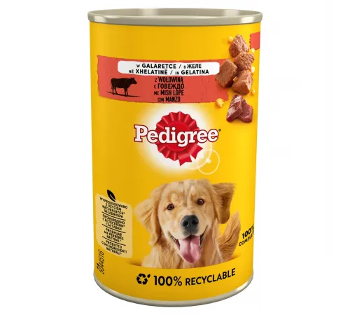 Pedigree adult dog can beef in jelly 400 g (Говядина)