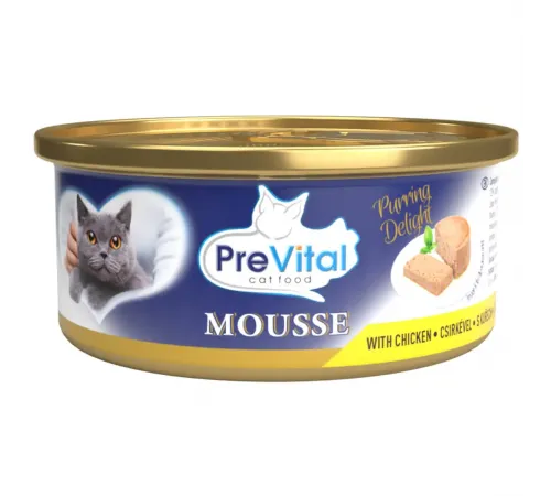 Prevital adult cat can mousse with chicken 85 q (Курица)