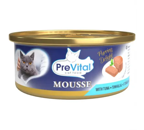 Prevital adult cat can mousse with tuna 85 q (Тунец)