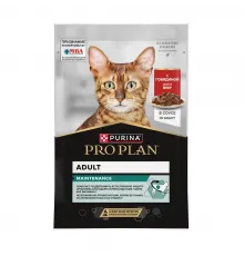 Purina Pro Plan adult cat delicate beef in gravy 85 g 