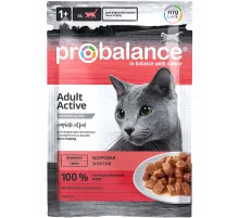 Probalance active adult cat can with chicken 85 g