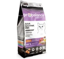 Probalance adult cat gourmet dry beef and rabbit (Говядина и кролик)