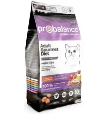 Probalance adult cat gourmet dry beef and rabbit (Говядина и кролик)