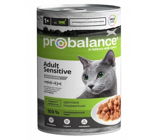 Probalance adult cat sensitive can with chicken 415 g (Курица)