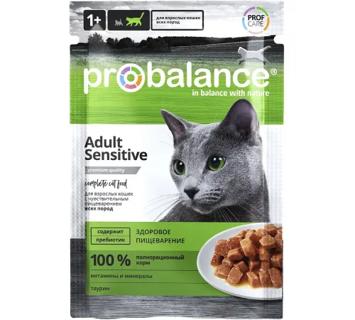 Probalance adult cat sensitive can with chicken 85 g (Курица)