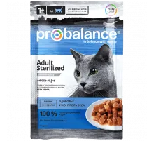 Probalance adult cat sterilised can with chicken 85 g (Курица)