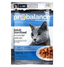 Probalance adult cat sterilised can with chicken 85 g (Курица)