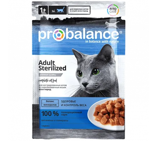 Probalance adult cat sterilised can with chicken 85 g (Курица)