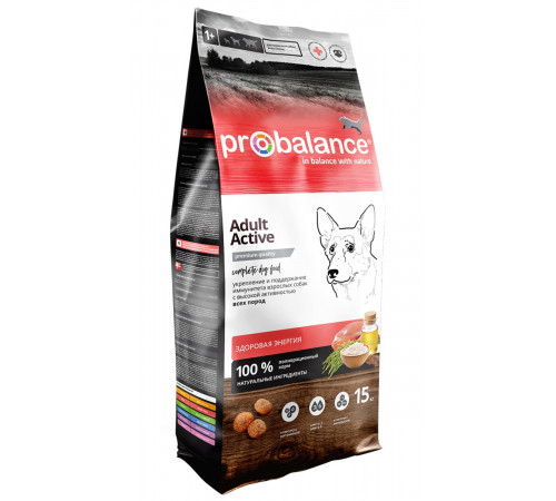Probalance adult dog active dry chicken with vegetables (Курица)