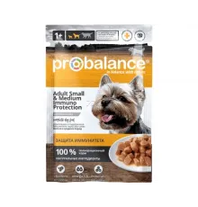 Probalance adult dog immuno small medium with beef in gravy 85 g (Говядина в соусе)