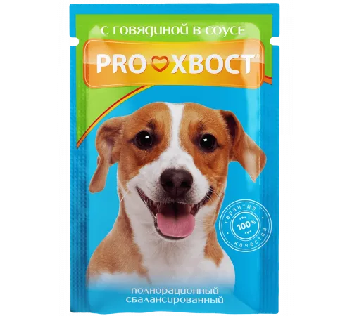 Proxvost adult dog beef in gravy 85 g (Говядина в соусе)