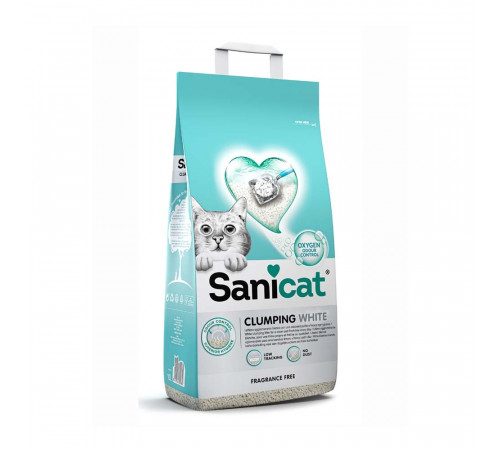 Sanicat clumping white 10 L (təbii qoxulu)