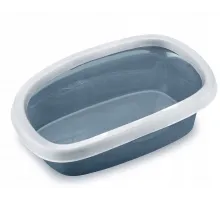 Stefanplast Sprint 20 открытый кошачий туалет с рамкой, 39х58х17 см (Синий)