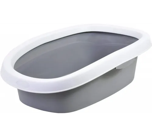 Stefanplast Sprint 20 открытый кошачий туалет с рамкой, 39х58х17 см (Серый)