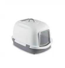 Stefanplast Super Queen qapalı pişik tualeti, 71x55x46,5 sm (Boz)