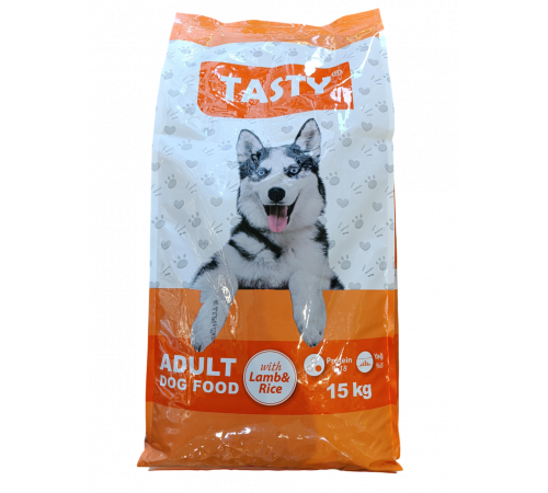 Tasty adult dog dry with lamb rice