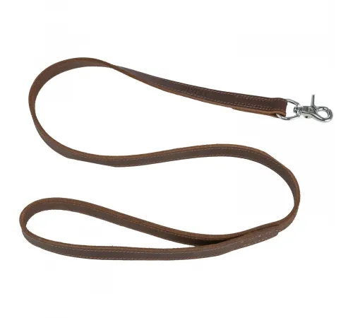 Trixie Rustic Fatleather кожаный поводок для собак M-L (темно-корчиневый)