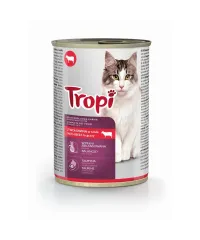 Tropi adult cat can with beef in gravy 415 g (Mal əti sousda)