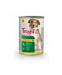 Tropi adult dog can with poultry in gravy 415 g (Quş əti sousda)