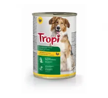 Tropi adult dog can with poultry in gravy 415 g (Quş əti sousda)