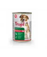 Tropi adult dog can with beef in gravy 415 g (Mal əti sousda)