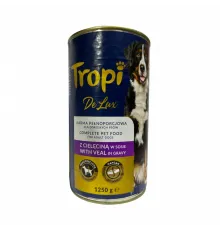 Tropi delux adult dog can with veal in gravy 1250 g (Dana əti sousda)