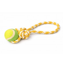 Dog rope toy with ball (1125)