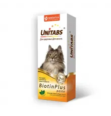 Unitabs Biotin Paste витамины для кошек 120 мл (кожа и шерсть) 