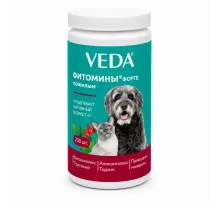 Veda FITOMINS FORTE for dogs with phytocomplex for senior dogs and cats (200 tab. yaşlı itlər və pişiklər üçün)