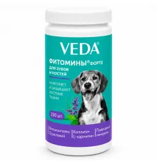 Veda FITOMINS FORTE for dogs with phytocomplex for teeth and bones (200 таб. для собак с фитокомплексом для зубов и костей)