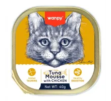 Wanpy Cat mousse with tuna and chicken 40 q