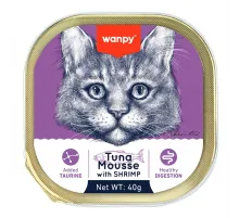 Wanpy Cat mousse with tuna and shrimp 40 q (Tuna və krevet)