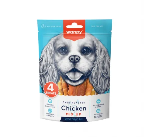 Wanpy Dog Treats chicken mix up 150 q (Куриный микс)