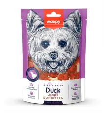 Wanpy Dog Treats with duck jerky dumbbells 100 q (Xam dəri ilə ördək ətindən cerki) 