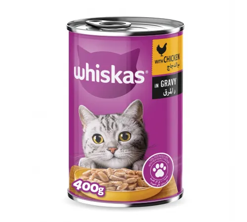 Whiskas adult cat can chicken in gravy 400 g